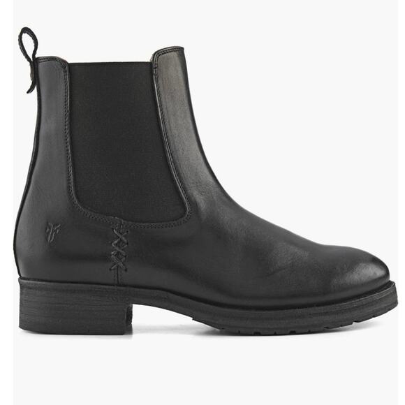 Frye Melissa Double Sole Black Chelsea Boot Size 9 New - Picture 2 of 10